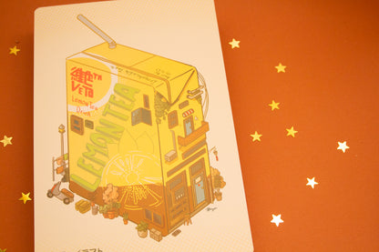 Vita Lemon Tea House Art Print