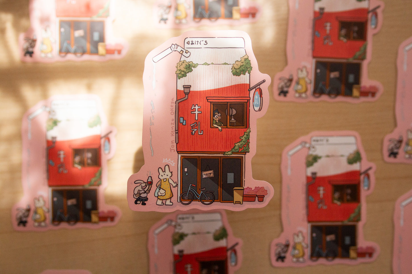 Milk Apartment Waterproof Vinyl Sticker
