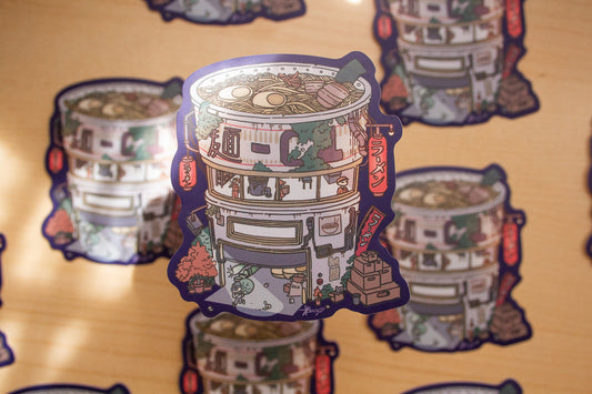 Ramen Warehouse Waterproof Vinyl Sticker