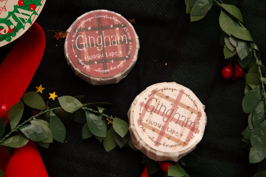 Gingham Christmas Holiday Washi Tape