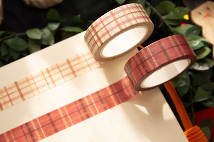 Gingham Christmas Holiday Washi Tape
