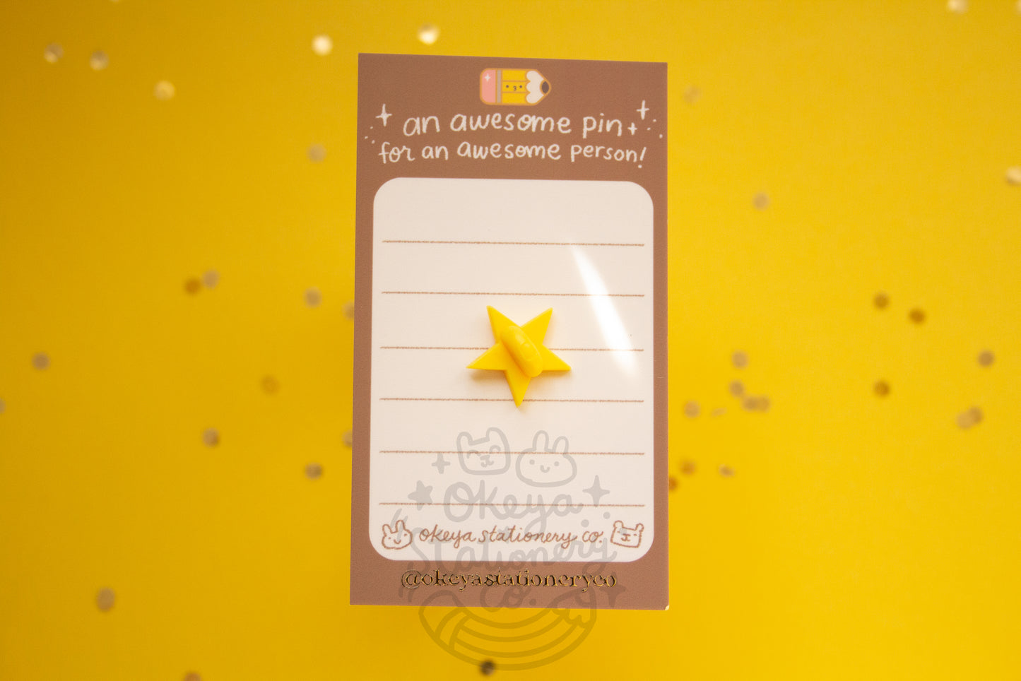 Okeya Stationery Co Pencil Enamel Pin