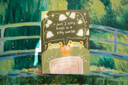 Froggo "Two Silly Frogs" Greeting Card