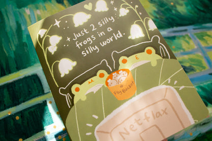 Froggo "Two Silly Frogs" Greeting Card