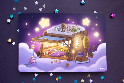 Sleepy Bread Box Art Print
