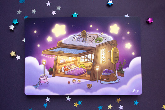 Sleepy Bread Box Art Print