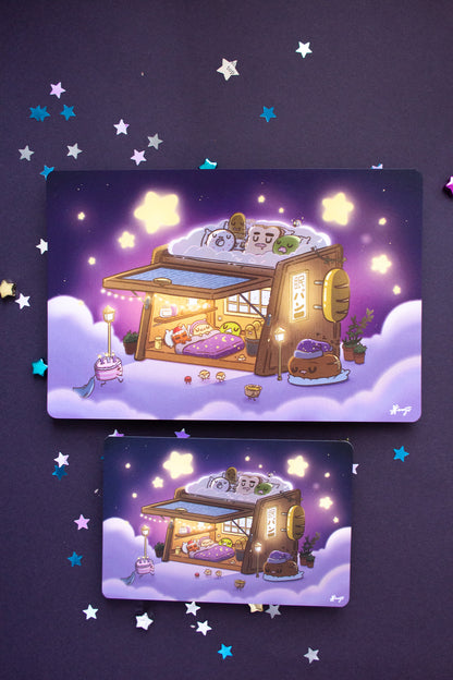 Sleepy Bread Box Art Print