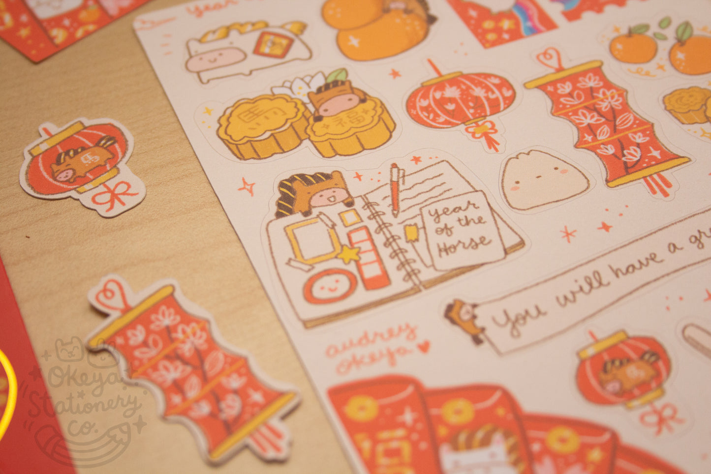 Year of the Horse | CNY Chinese New Year Sticker Sheets