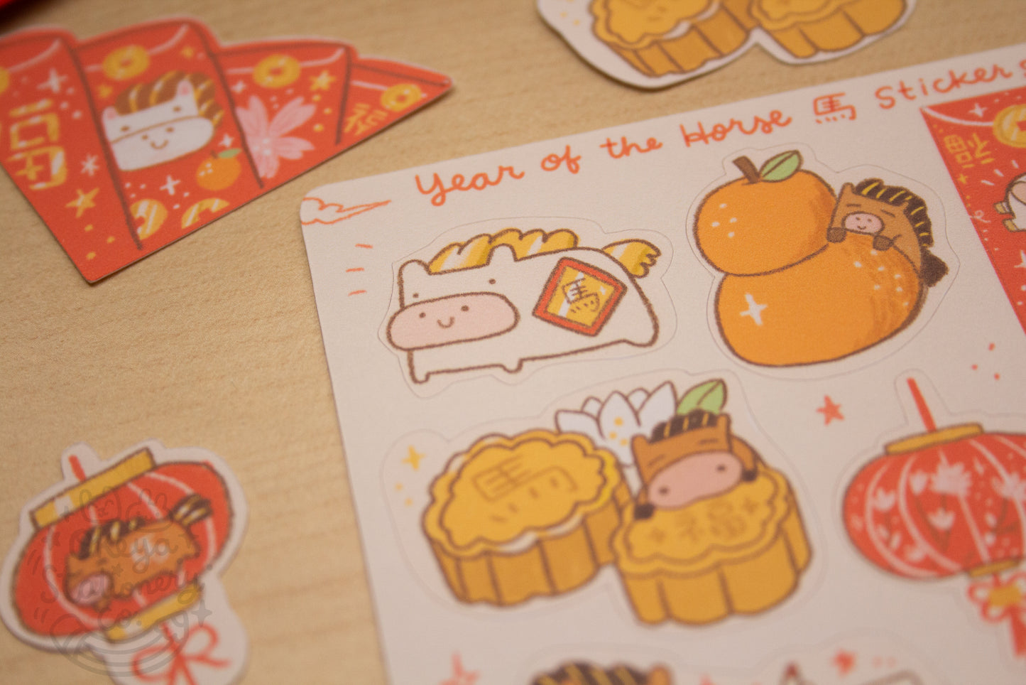 Year of the Horse | CNY Chinese New Year Sticker Sheets