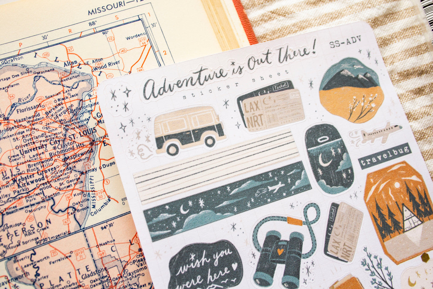 Adventure is Out There Sticker Sheet