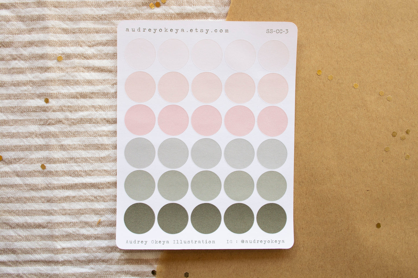 ✧ Colorful Circles Sticker Sheets ✧