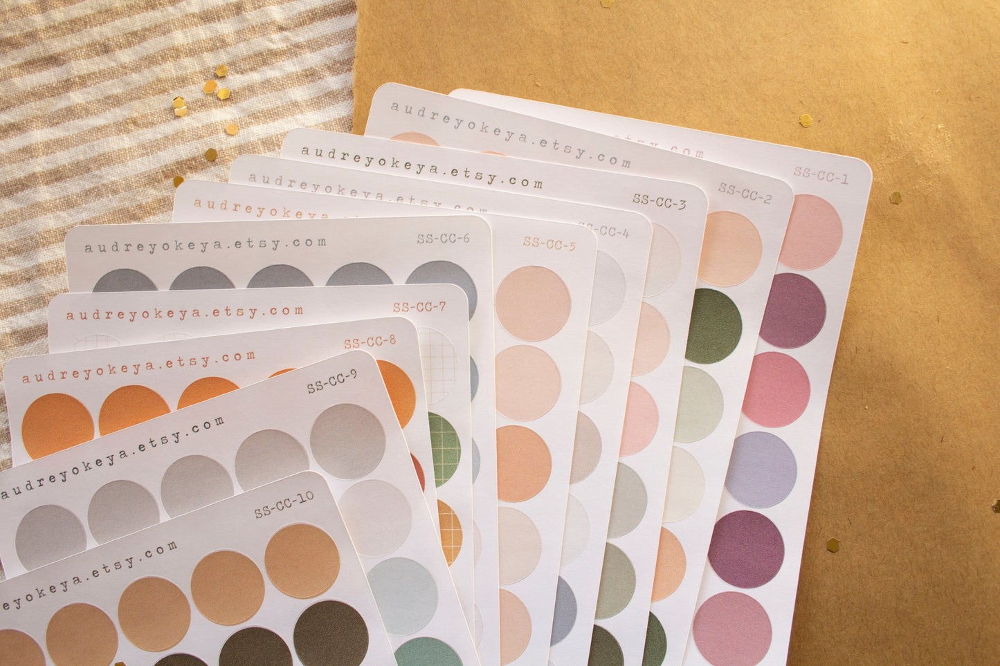 ✧ Colorful Circles Sticker Sheets ✧