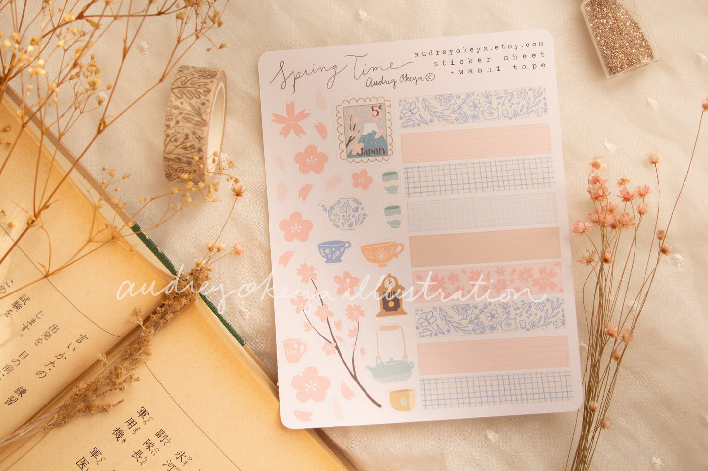 Springtime Bujo Sticker Sheet