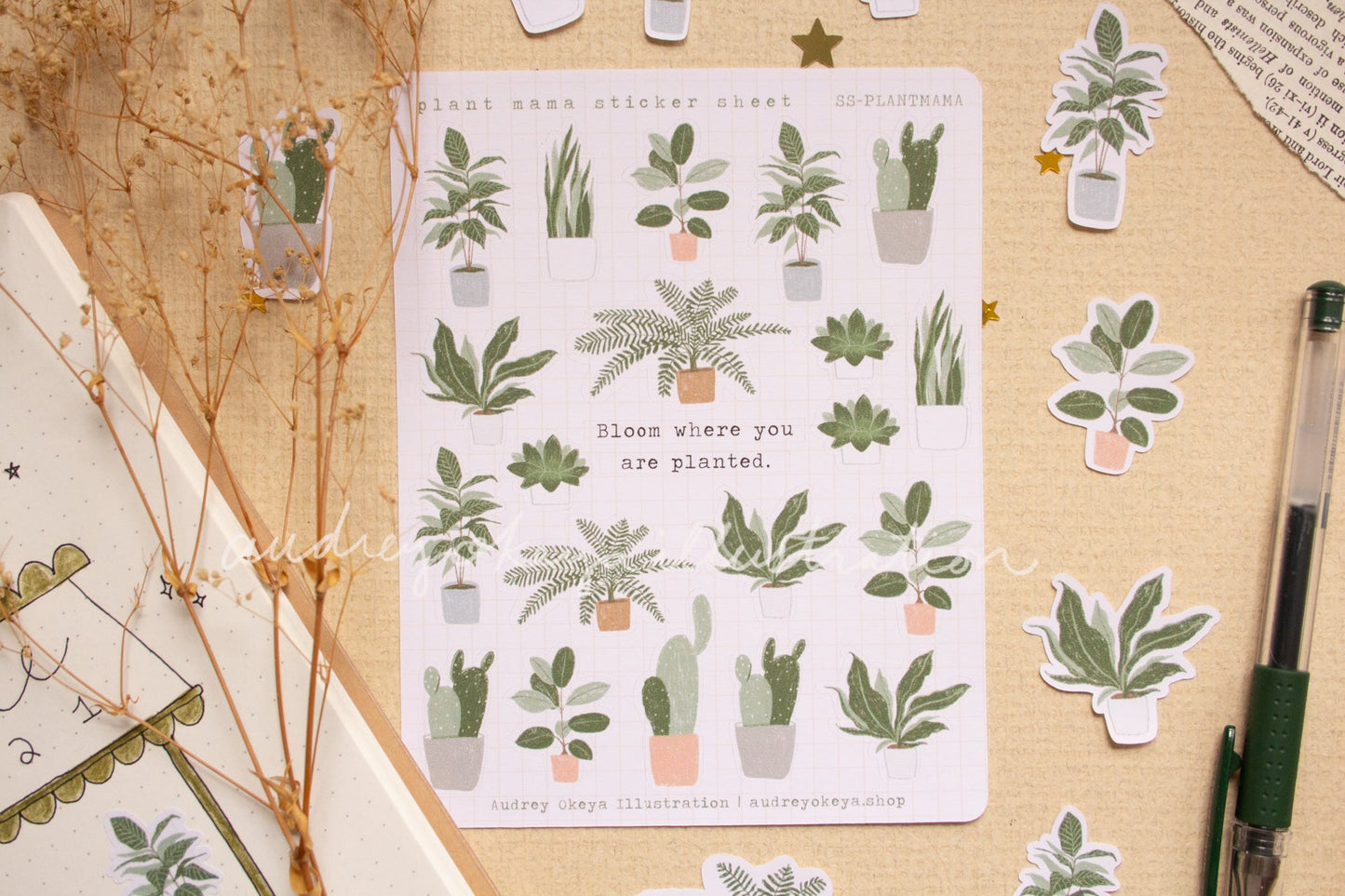 Plant Mama Sticker Sheet