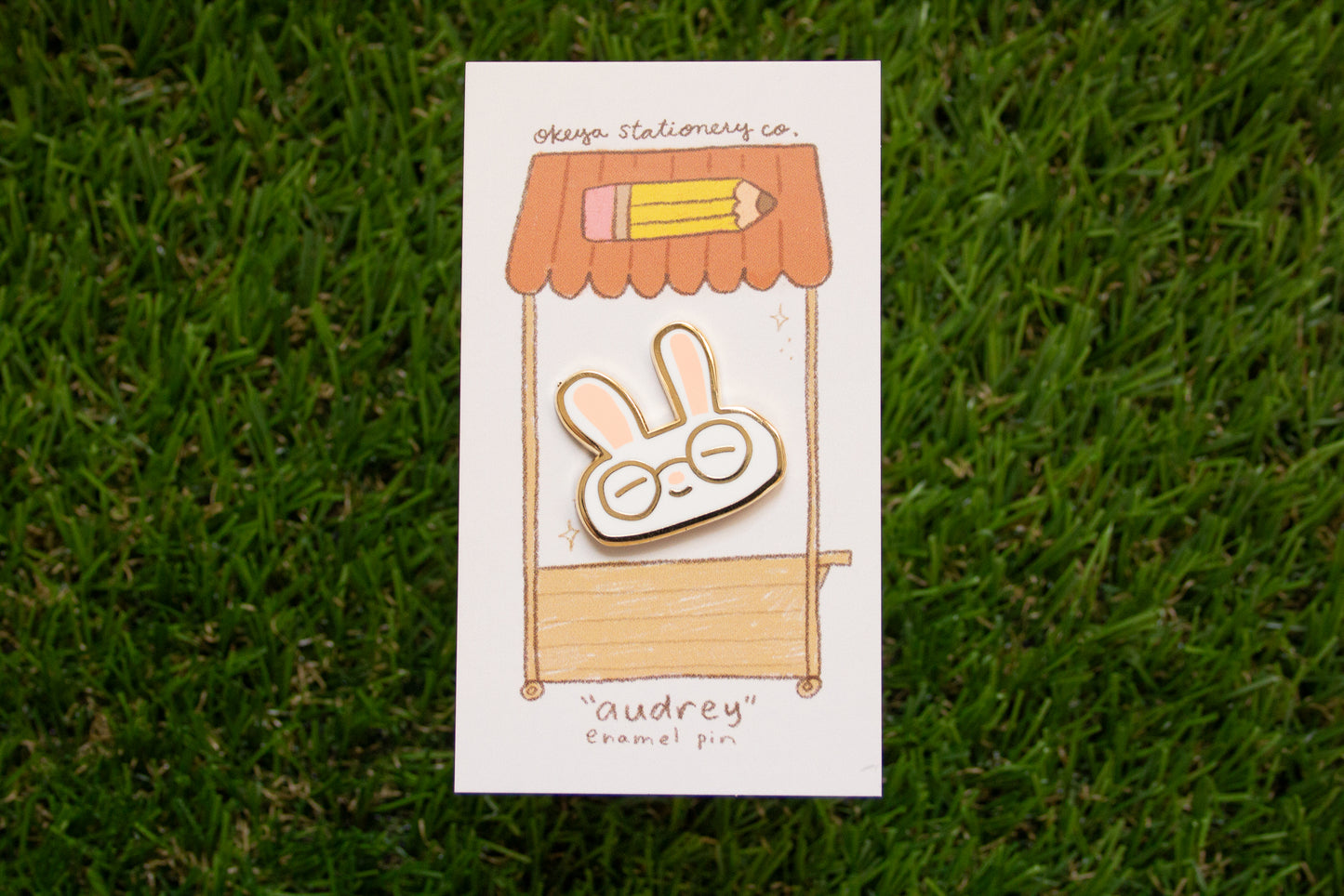 Bunny "Audrey" Enamel Pin