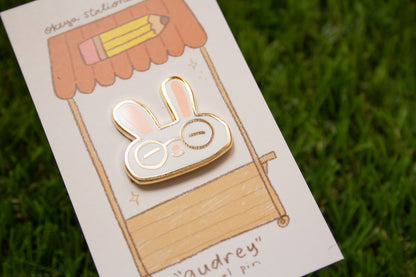 Bunny "Audrey" Enamel Pin