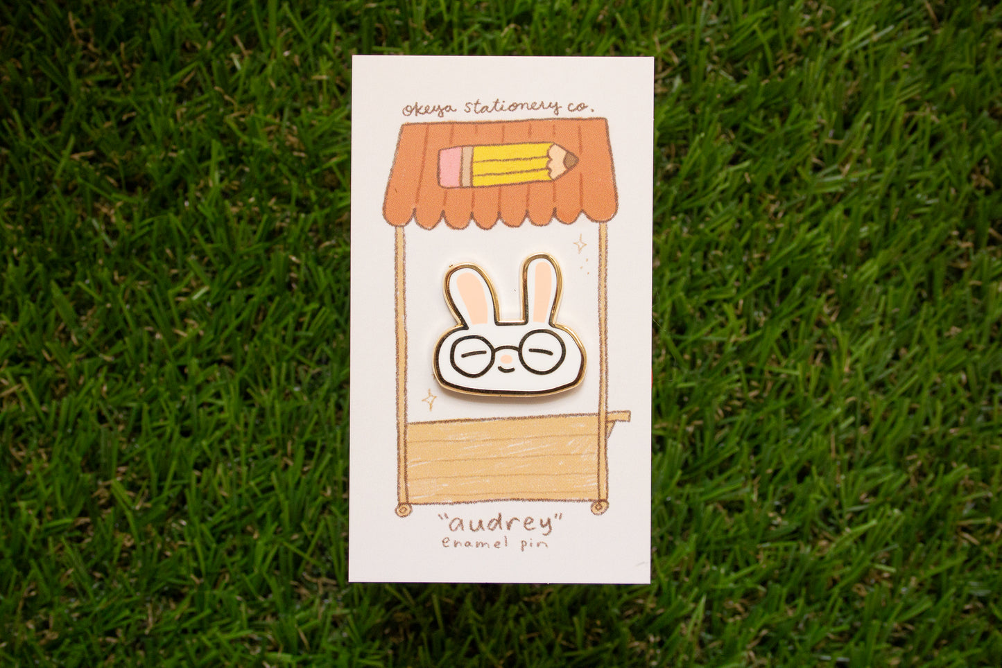 Bunny "Audrey" Enamel Pin