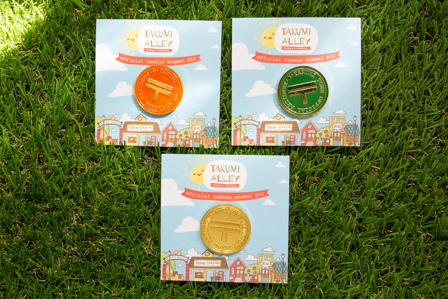 Takumi Townie Enamel Pins