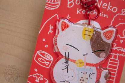 Neko Boba Keychain