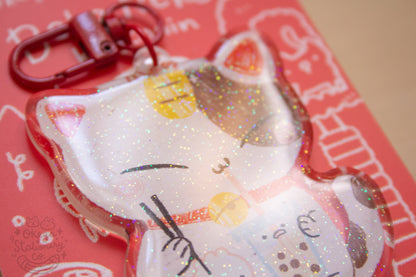 Neko Boba Keychain