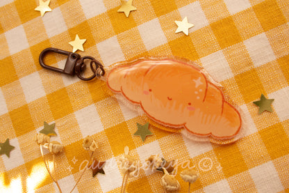 Croissant Baby Bread Keychain