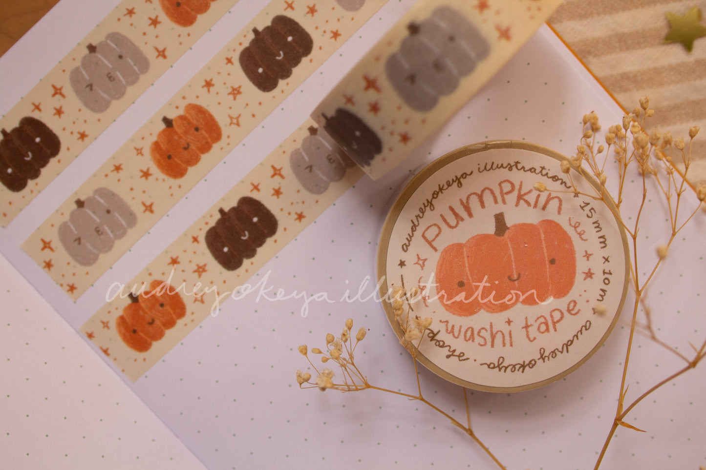 Pumpkin Pattern Washi Tape