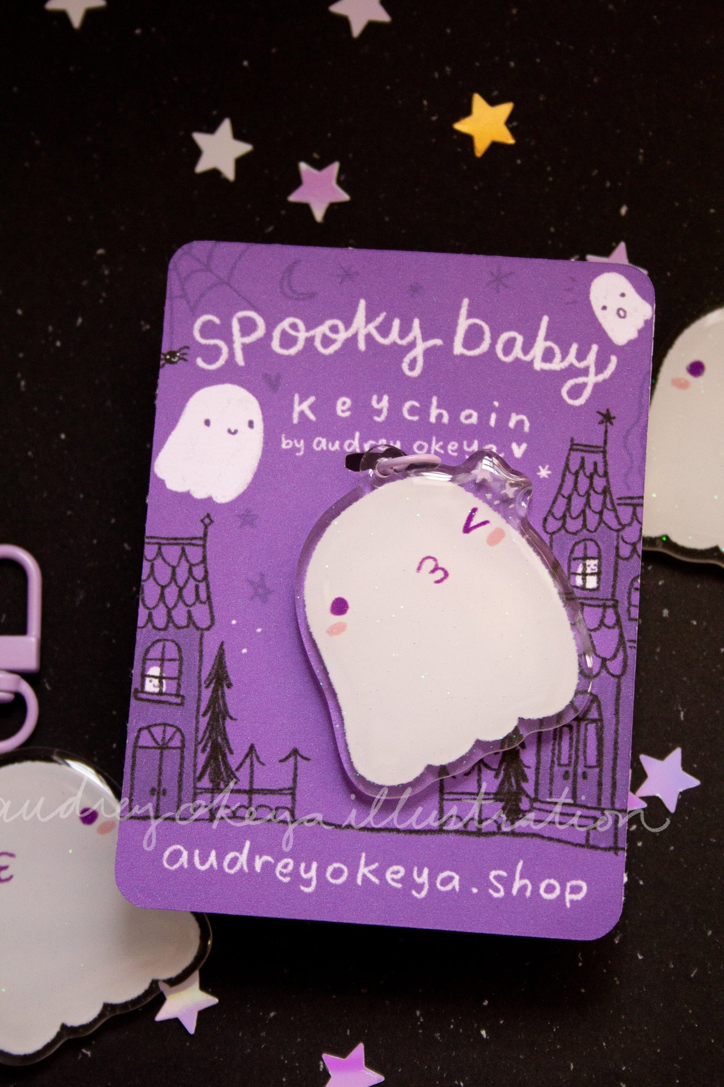 Ghost Spooky Baby Keychain