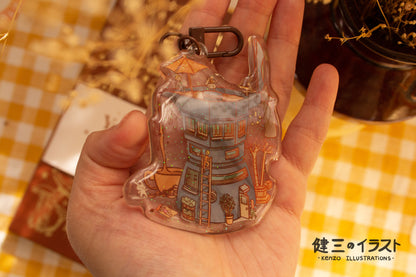 Coffee Hot Spring Keychain