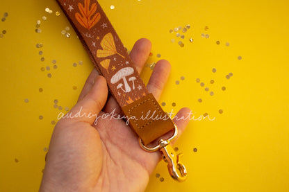 Autumn Brown Lanyard