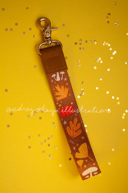 Autumn Brown Lanyard
