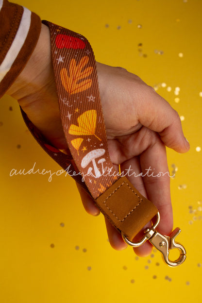 Autumn Brown Lanyard