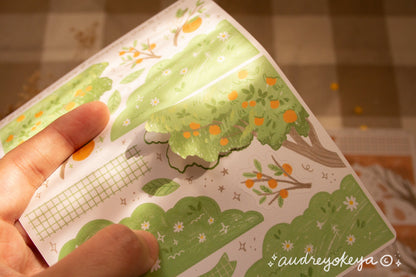 Autumn Corner Sticker Sheet | Grove Corner Sticker Sheet