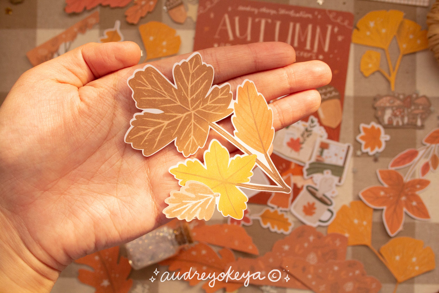 Autumn Die-Cut Sticker Flakes | Bullet Journaling Stickers