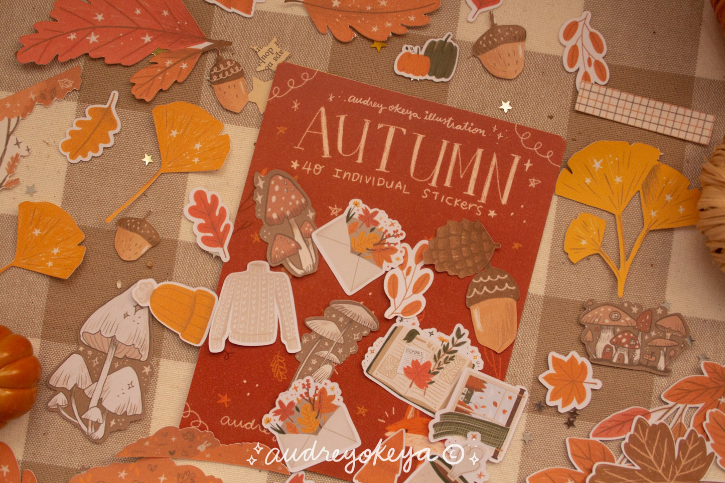 Autumn Die-Cut Sticker Flakes | Bullet Journaling Stickers