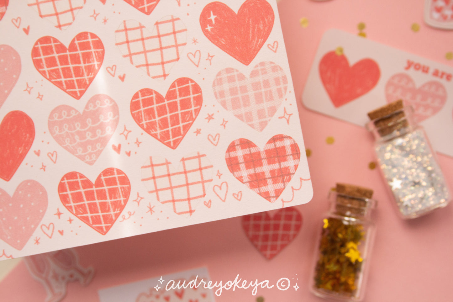 Hearts Stickers / Valentines Stickers