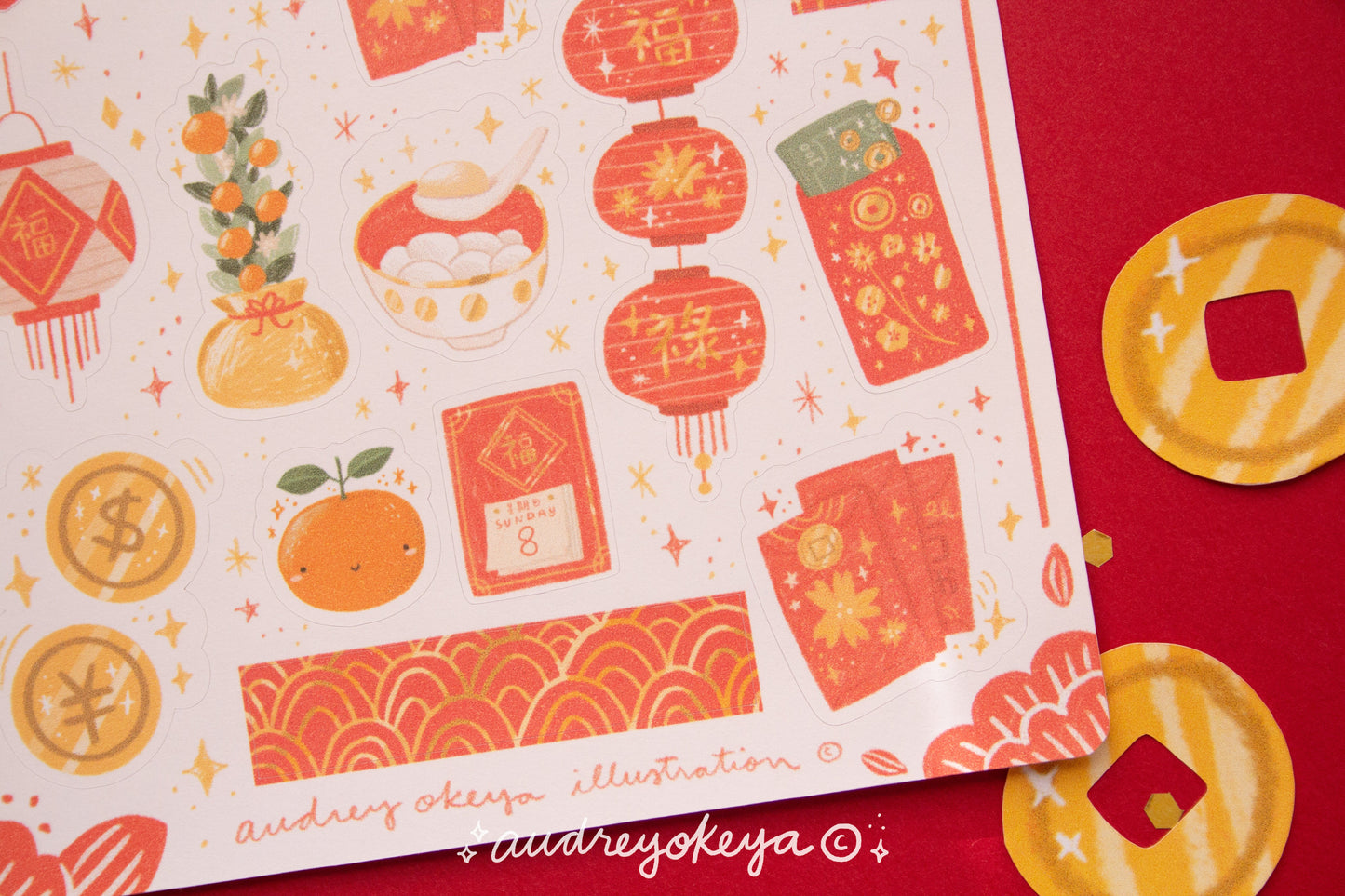 Chinese New Year / Zodiac / Year of the Rabbit Stickers