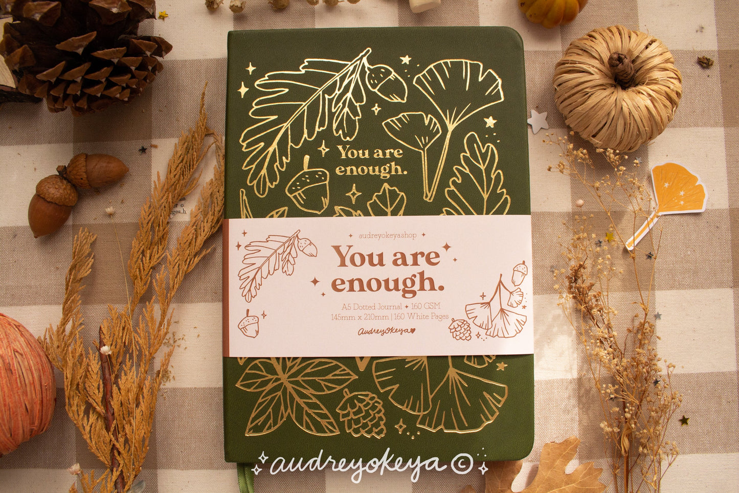 You are Enough Autumnal Journals | A5 and TN Travel Size