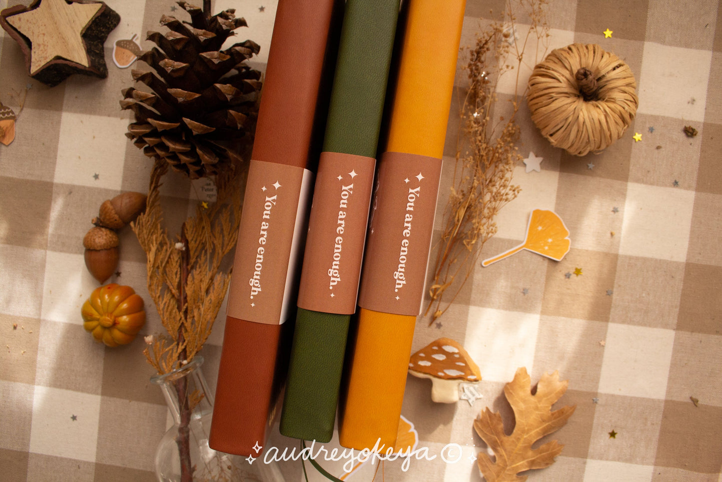 You are Enough Autumnal Journals | A5 and TN Travel Size