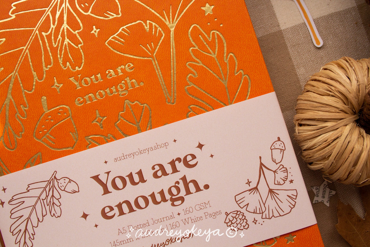 You are Enough Autumnal Journals | A5 and TN Travel Size