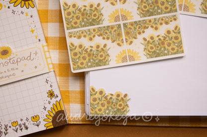 Sunflower Corners Sticker Sheet