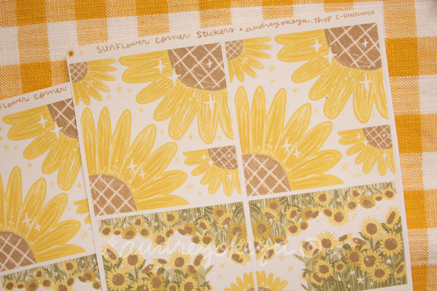 Sunflower Corners Sticker Sheet