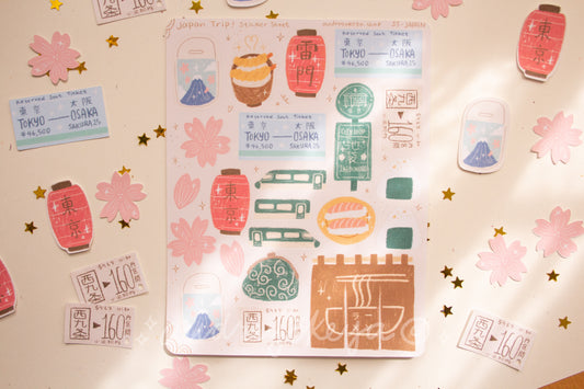 Japan Sticker Sheet