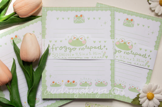 Froggo frog Memo Pad