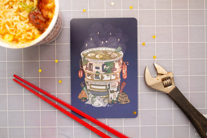 Ramen Warehouse Art Print