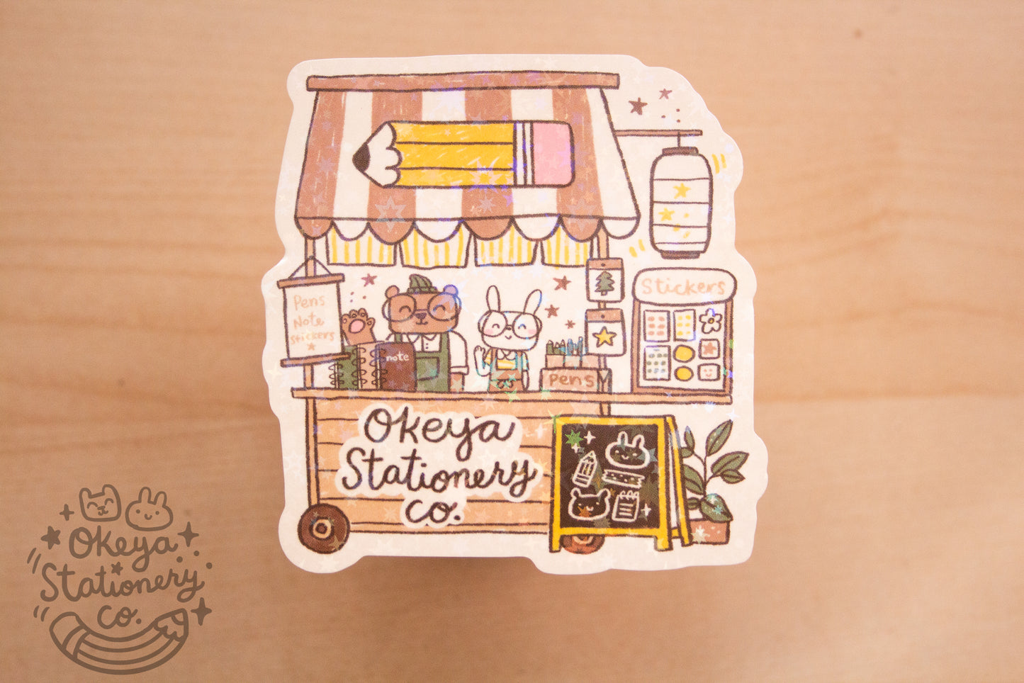 Okeya Stationery Co Vinyl Waterproof Sticker