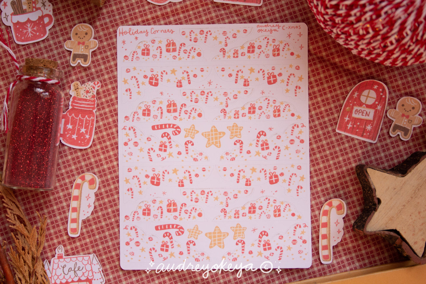 Holiday Windows & Christmas Corners & Christmas Cafe Sticker Sheets