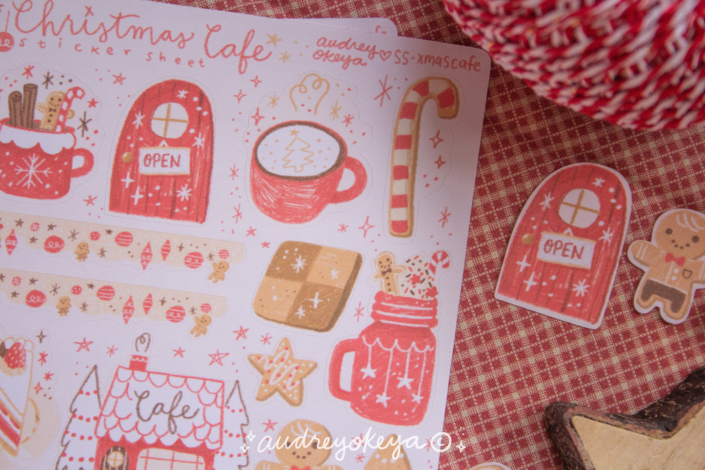 Holiday Windows & Christmas Corners & Christmas Cafe Sticker Sheets