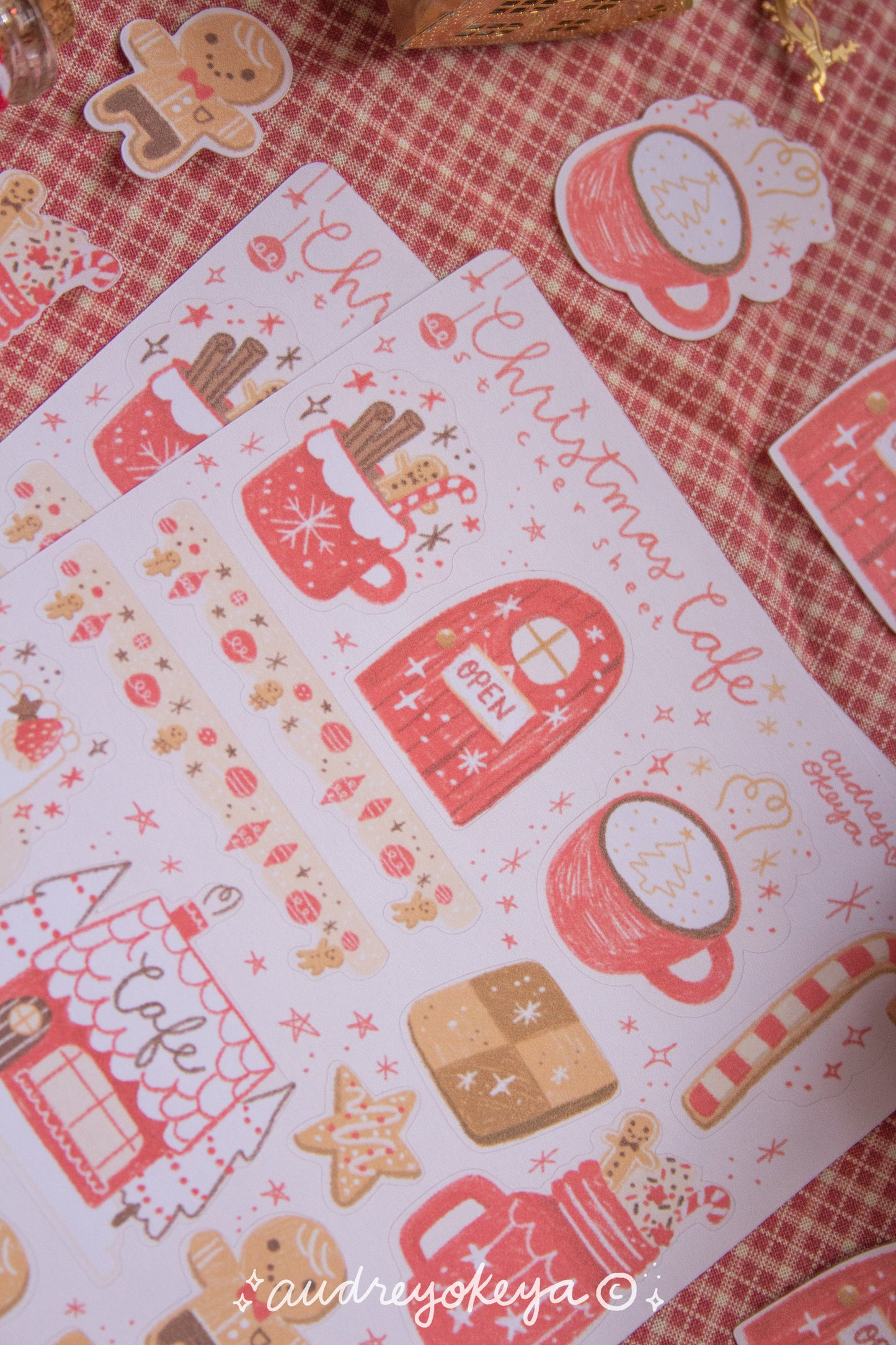 Holiday Windows & Christmas Corners & Christmas Cafe Sticker Sheets