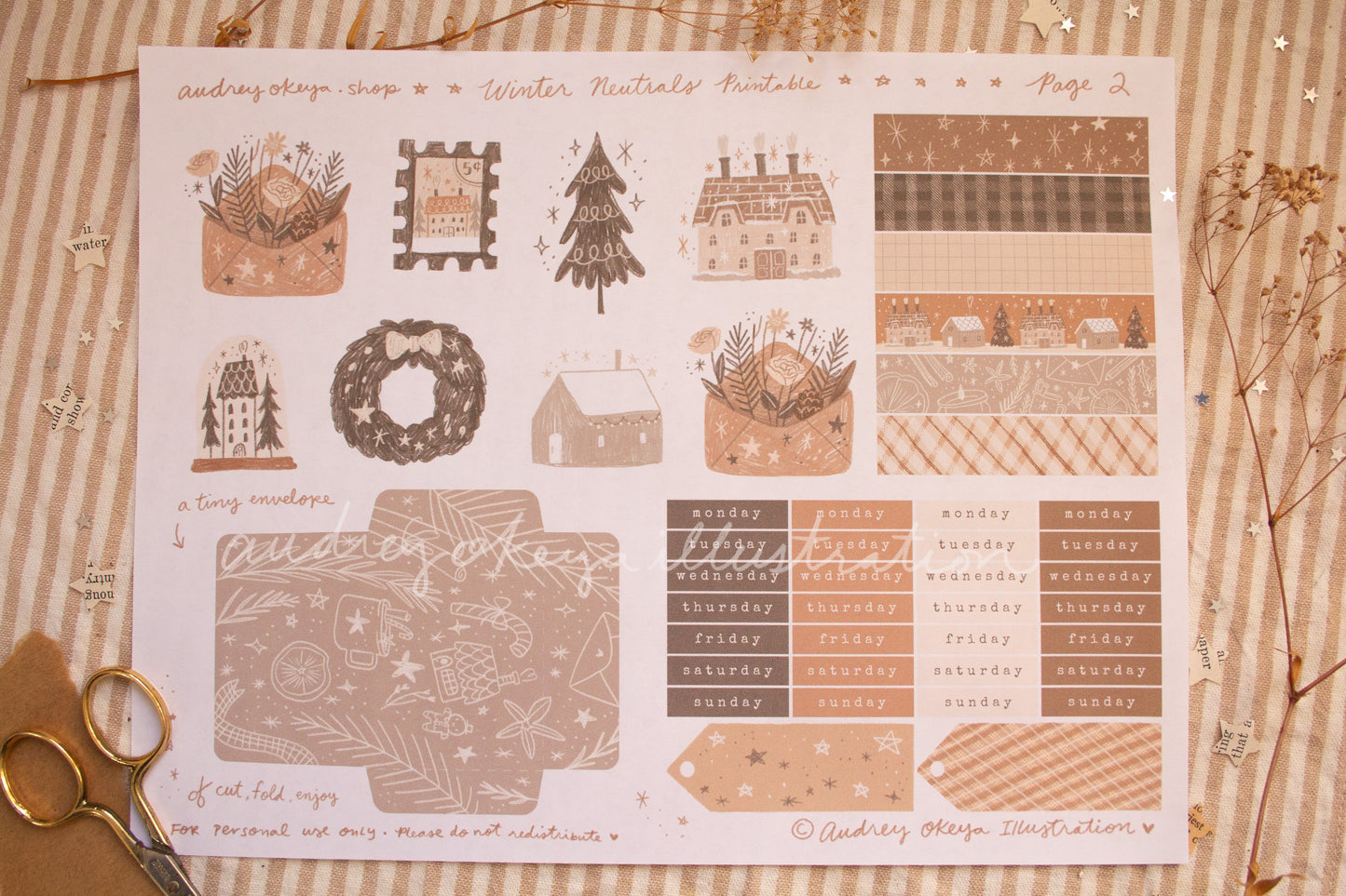 Winter Neutrals Printable