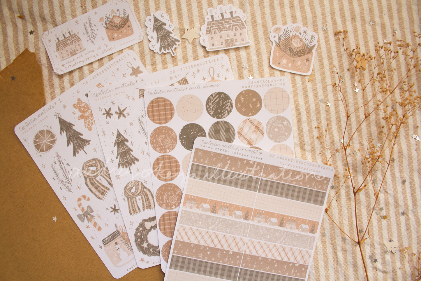 Winter Neutrals Sticker Sheets